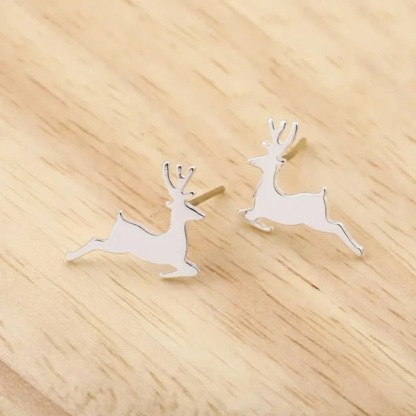 FRENCH RIVIERA | Reindeer -kirurginteräksiset poronapit (hopea)