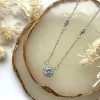 FRENCH RIVIERA | Rochelle Necklace -hopeanvärinen kimaltava kaulakoru