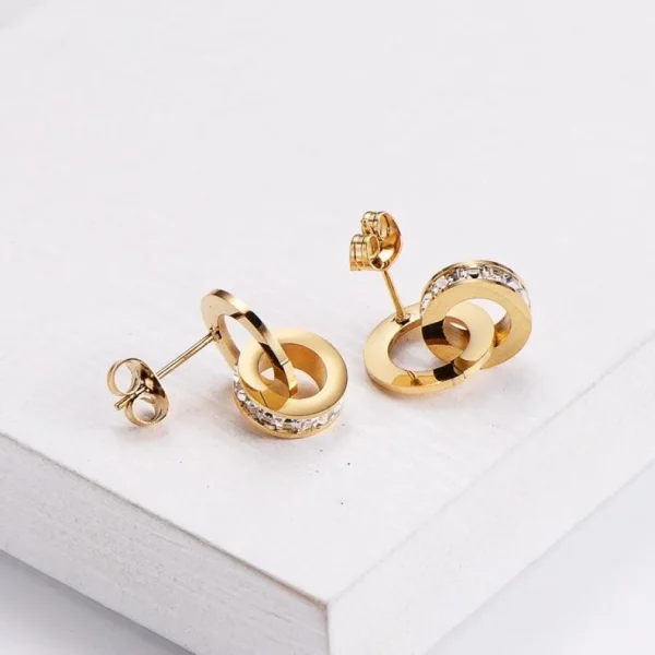 FRENCH RIVIERA | Roman Numeral Earrings -kirurginteräksiset korvakorut