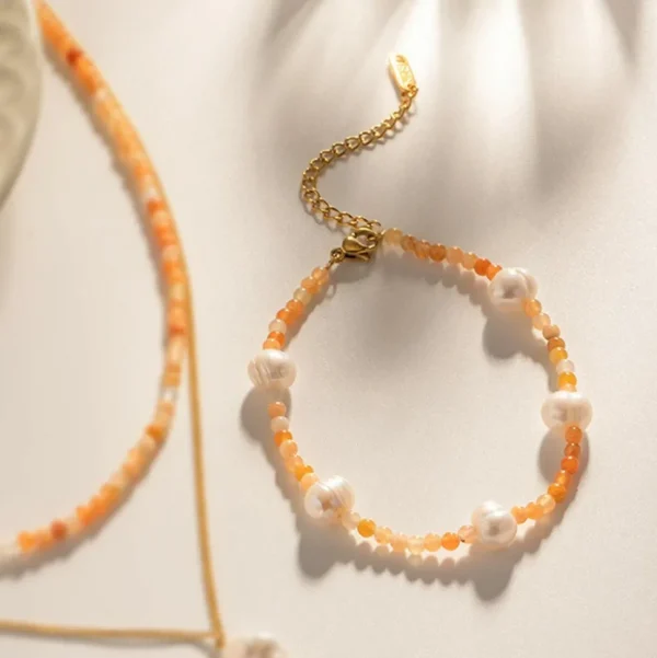 FRENCH RIVIERA | Rory Bracelet -luonnonkivirannekoru kirurginterästä
