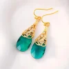 FRENCH RIVIERA | Scarlett Earrings -vihreät pisarakorvakorut
