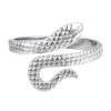 FRENCH RIVIERA | Silver Snake Ring -käärmesormus kirurginterästä
