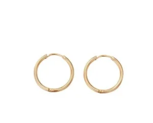 FRENCH RIVIERA | Simple Fay Hoops -teräksiset renkaat (ruusukulta)