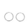 FRENCH RIVIERA | Simple Fay Hoops -teräksiset renkaat (hopea)
