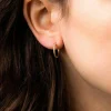 FRENCH RIVIERA | Simple Fay Hoops -teräksiset renkaat (kulta)