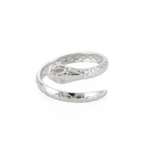 FRENCH RIVIERA | Simple Snake Ring -käärmesormus kirurginterästä
