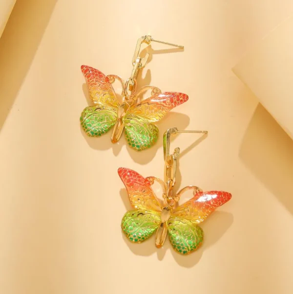 FRENCH RIVIERA | Summer Butterfly -värikkäät perhoskorvakorut