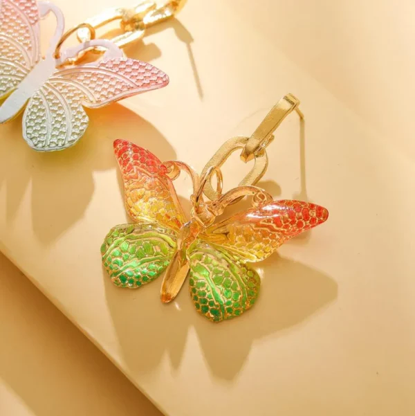 FRENCH RIVIERA | Summer Butterfly -värikkäät perhoskorvakorut
