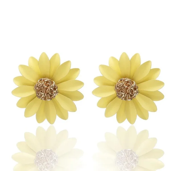 FRENCH RIVIERA | Summer Dahlia -keltaiset kukkakorvanapit