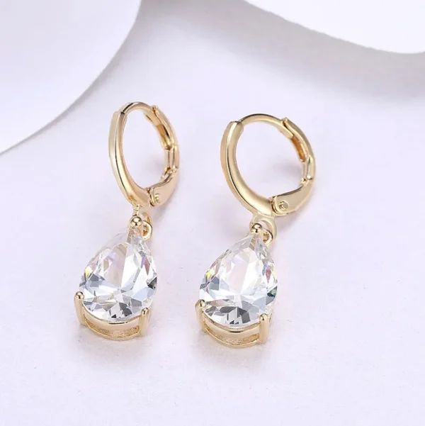 FRENCH RIVIERA | Vanessa Earrings -kirkkaat pisarakorvakorut