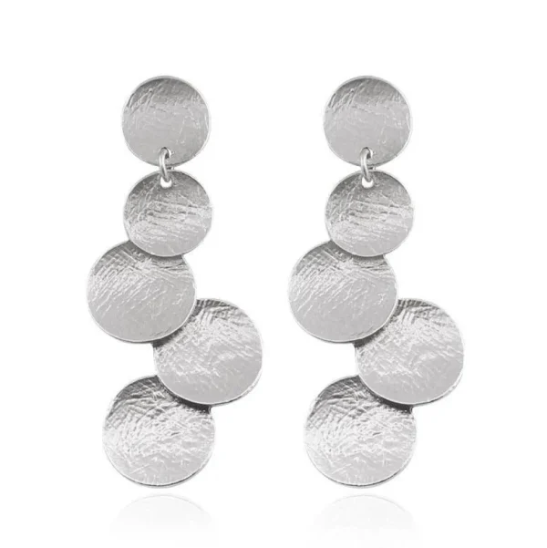 FRENCH RIVIERA | Varena Earrings in Silver -kivettömät korvakorut