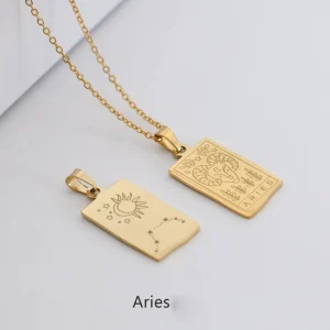 FRENCH RIVIERA | Zodiac -horoskooppikaulakoru kirurginterästä