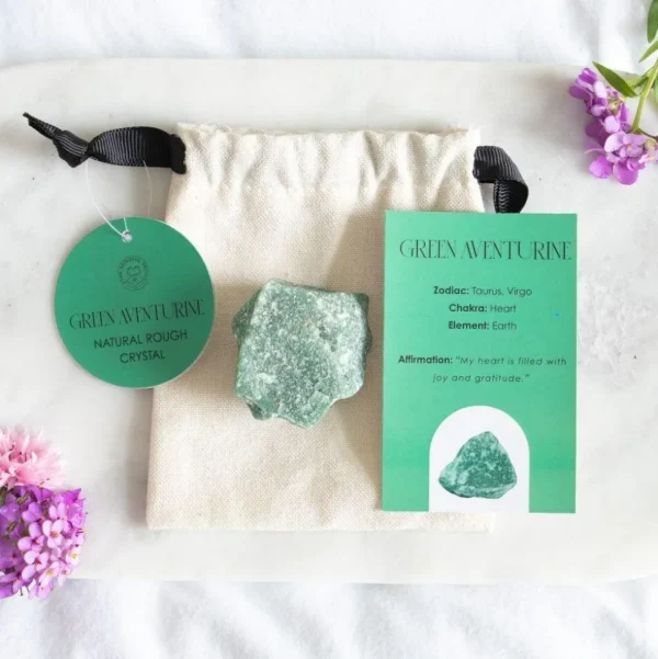 Green Aventurine Healing Rough Crystal -aventuriini raakakivi