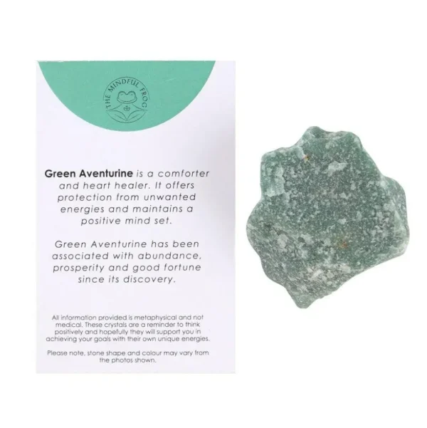 Green Aventurine Healing Rough Crystal -aventuriini raakakivi