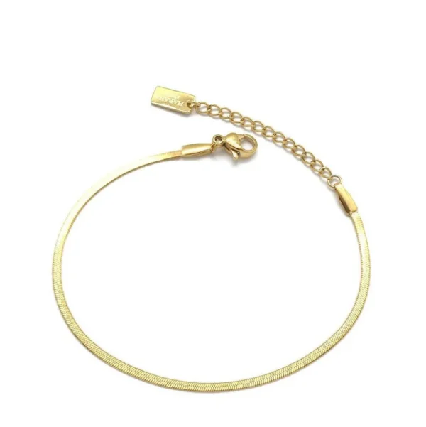 HABAHA Paris | Ada Bracelet -litteä kirurginteräsrannekoru (kulta)