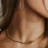 HABAHA Paris | Faye Chain in Gold -kirurginteräksinen käärmeketju