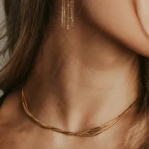 HABAHA Paris | Faye Chain in Gold -kirurginteräksinen käärmeketju