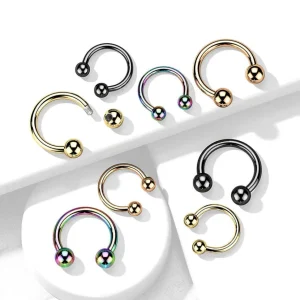 Hevosenkenkä 1,2mm, Titanium Black Horseshoe -musta hevosenkenkä
