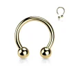 Hevosenkenkä 1,2mm, Titanium Gold Horseshoe -titaaninen hevosenkenkä