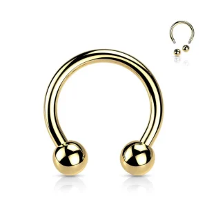 Hevosenkenkä 1,2mm, Titanium Gold Horseshoe -titaaninen hevosenkenkä