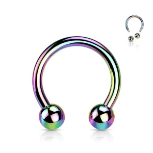 Hevosenkenkä 1,2mm, Titanium Multicolor Horseshoe