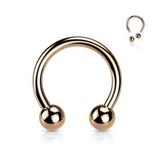 Hevosenkenkä 1,2mm, Titanium Rosegold Horseshoe