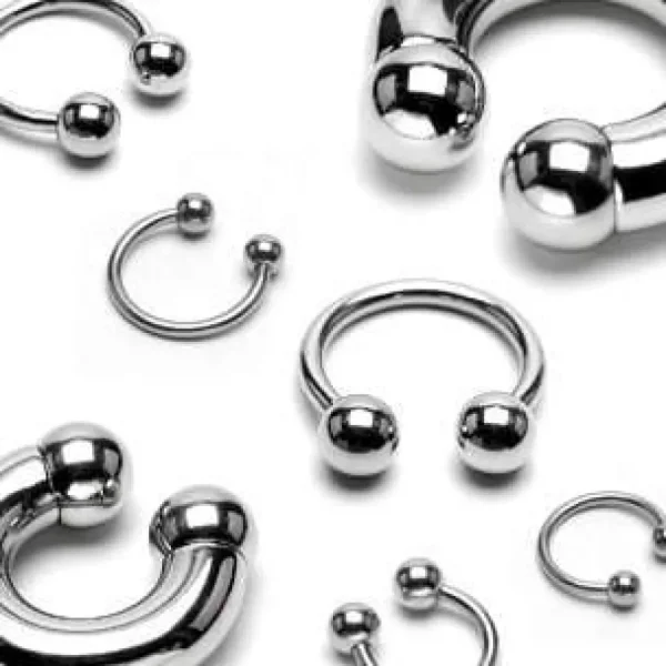 Hevosenkenkä 1,2mm | Steel Circular Barbell with 3mm Balls