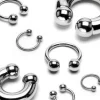 Hevosenkenkä 1,2mm | Steel Circular Barbell with 4mm Balls