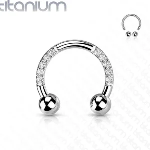 Hevosenkenkä, Titanium Horseshoe with CZ