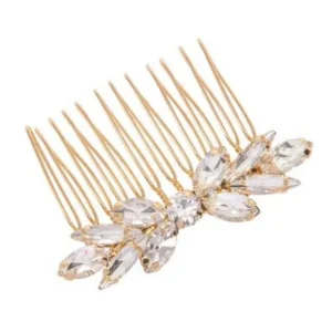 Hiuskoru, ATHENA BRIDAL | Beautiful Crystal Haircomb in Gold
