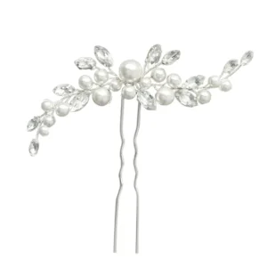 Hiuskoru, ATHENA BRIDAL | Chic Pearl Pin -hopeinen helmihiuskoriste