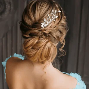Hiuskoru, ATHENA BRIDAL | Deluxe Silver Comb -hopeinen hiuskampa