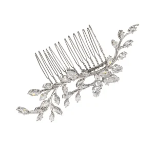 Hiuskoru, ATHENA BRIDAL | Deluxe Silver Comb -hopeinen hiuskampa