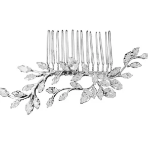 Hiuskoru, ATHENA BRIDAL | Deluxe Silver Comb -hopeinen hiuskampa