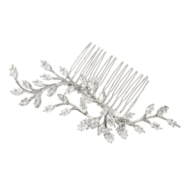 Hiuskoru, ATHENA BRIDAL | Deluxe Silver Comb -hopeinen hiuskampa