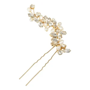 Hiuskoru, ATHENA BRIDAL | Vivian Pearl Pin -kultainen helmihiuskoriste