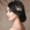 Hiuskoru, ATHENA BRIDAL JEWELLERY | Gold Flower Headpiece