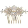 Hiuskoru, ATHENA BRIDAL JEWELLERY | Exquisite Crystal Sparkle Comb (Gold)
