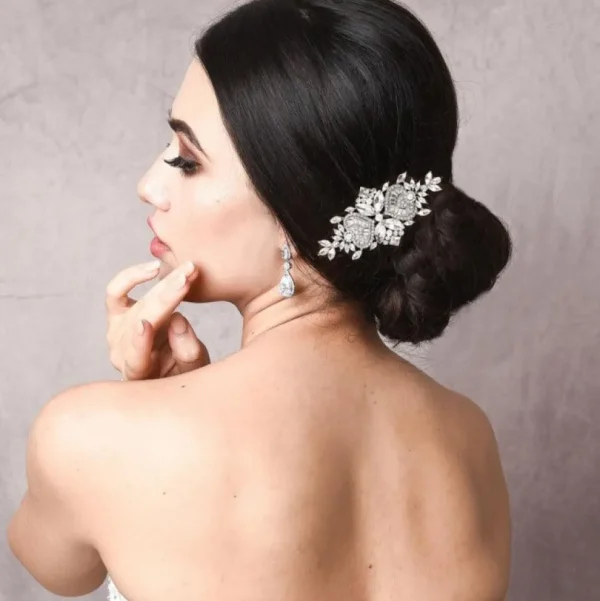 Hiuskoru, ATHENA BRIDAL JEWELLERY | Exquisite Crystal Sparkle Comb (Gold)