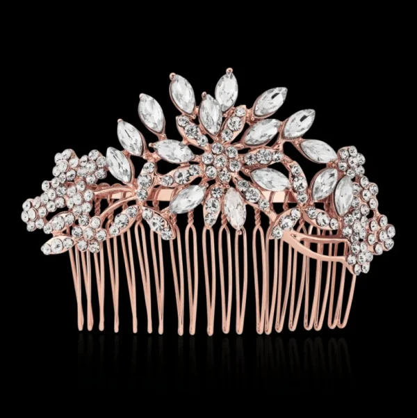 Hiuskoru, ATHENA BRIDAL JEWELLERY | Extravagance Hair Comb in Rosegold