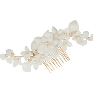 Hiuskoru, ATHENA BRIDAL | Allure Comb -kultainen kukkahiuskampa