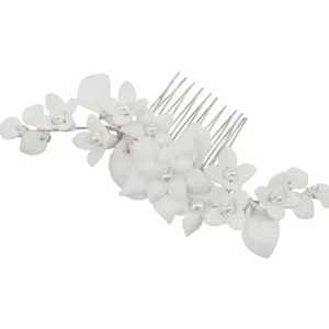 Hiuskoru, ATHENA BRIDAL | Allure Comb -hopeinen kukkahiuskampa