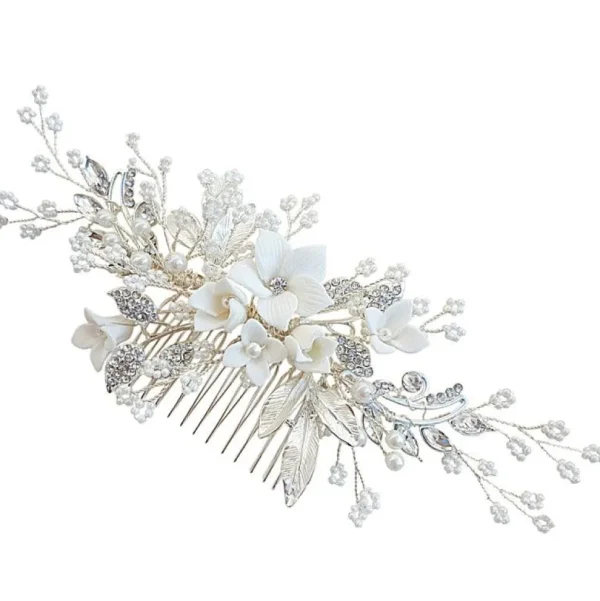 Hiuskoru, ATHENA BRIDAL | Blooming Jasmin Headpiece -Luxe Hair Comb
