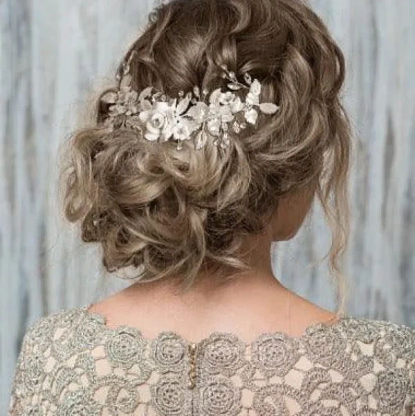 Hiuskoru, ATHENA BRIDAL | Blooming Roses Headpiece -Luxe Hair Comb (G)