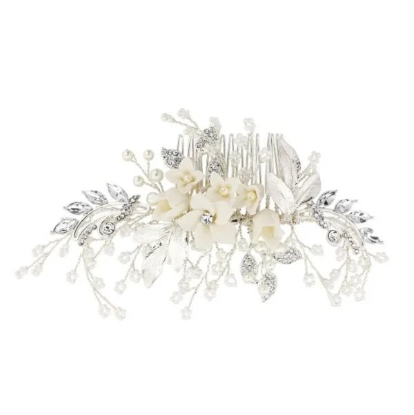 Hiuskoru, ATHENA BRIDAL | Blooming Jasmin Headpiece -Luxe Hair Comb