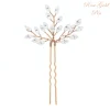 Hiuskoru, ATHENA BRIDAL | Dainty Rosegold Hairpin with Crystals