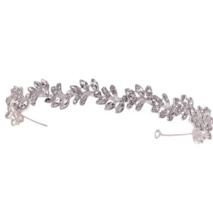 Hiuskoru, ATHENA BRIDAL | Eleanor Headband -hopeanvärinen juhlapanta