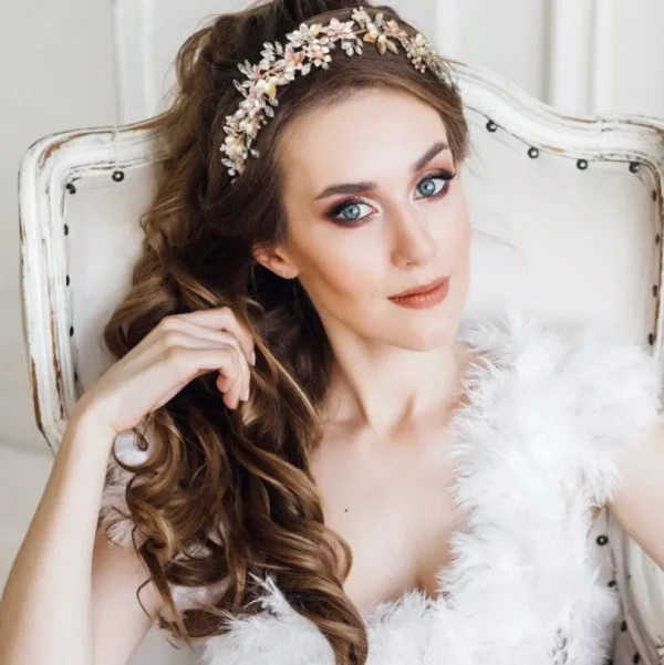 Hiuskoru, ATHENA BRIDAL | Exquisite Flower Crystal Hair Vine
