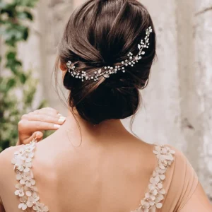 Hiuskoru, ATHENA BRIDAL | Juliet Pearl Vine- ruusukulta helmihiuskoriste