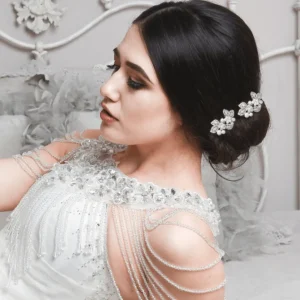 Hiuskoru, ATHENA BRIDAL | Mini Rosegold Comb -helmihiuskoriste